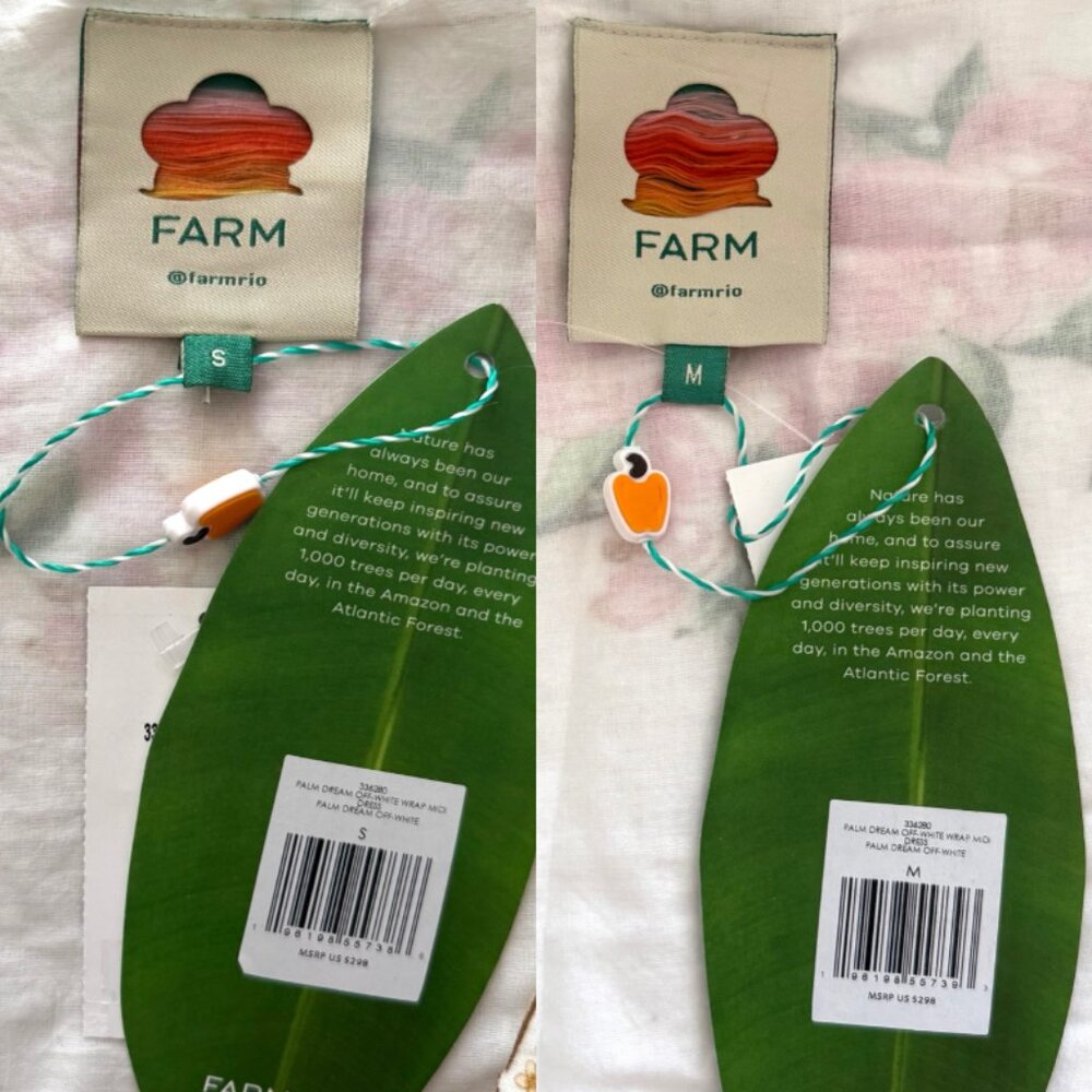 FARM Rio Palm Dream Midi Wrap Dress, NWT ๐ง๐ท - Picture 16 of 16